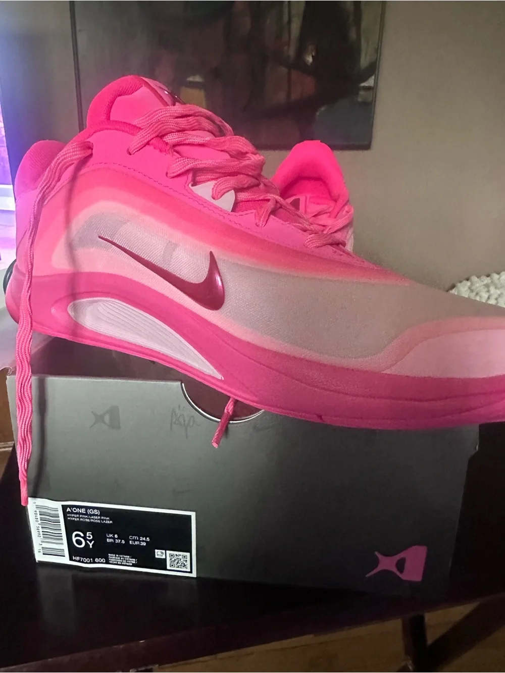 Nike A'One (GS) Kids Sneakers in Hyper Pink/Laser Pink